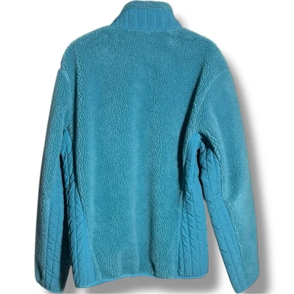 Patagonia Women’s Retro X Full Zip Long Sleeve Cozy Teal Fleece Jacket - Picture 14 of 15
